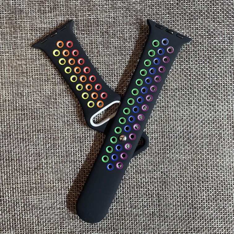 Holes rainbow black